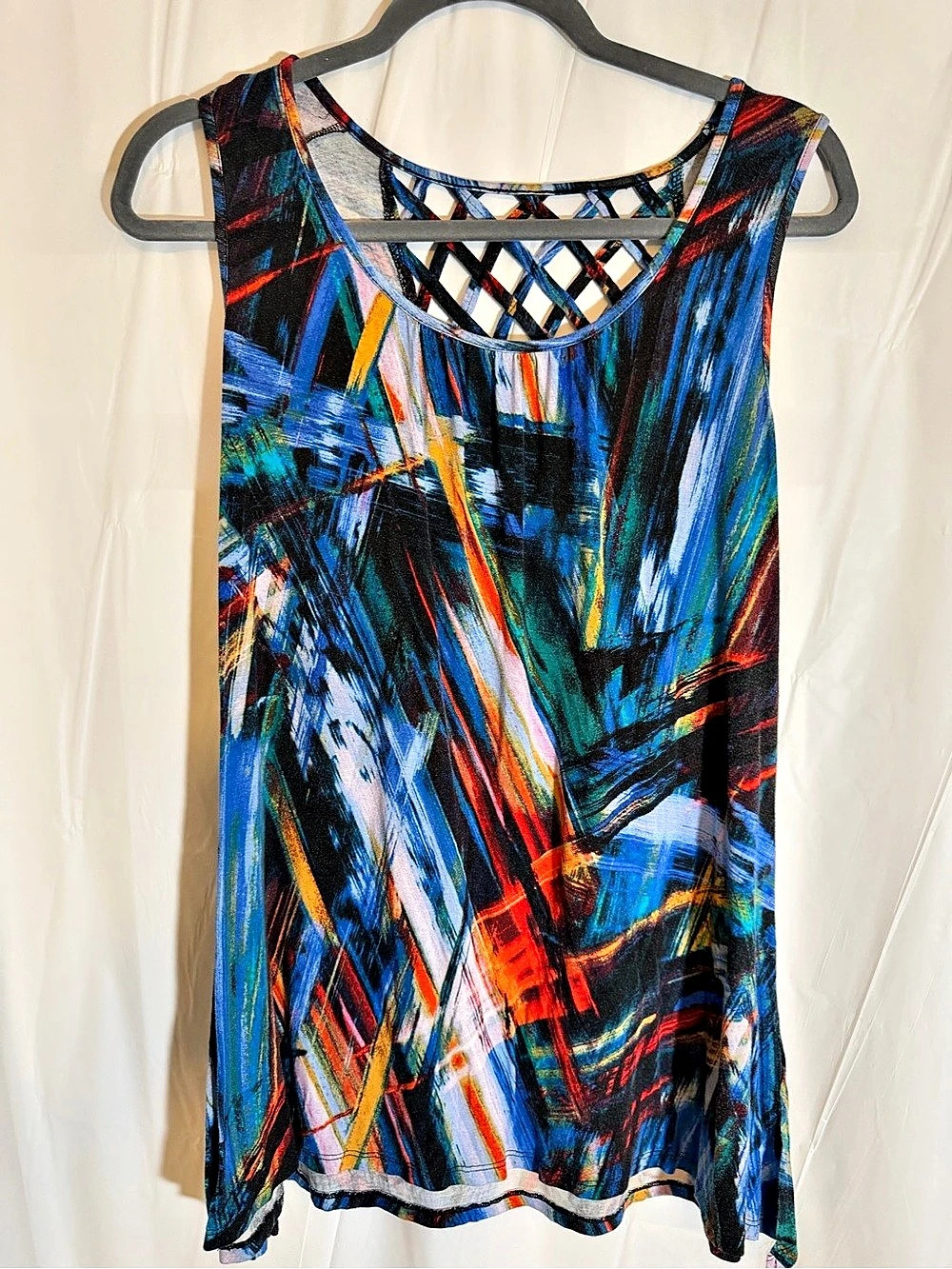 Cupiq Abstract Print Tank Top Size Medium Like New